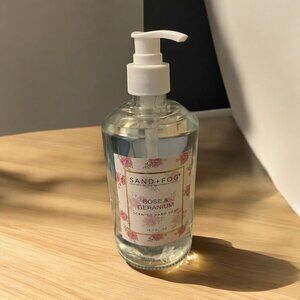 Sand & Fog Rose & Geranium Hand Wash, 16.9 oz, Glass Bottle, New